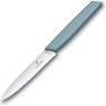Нож для овощей Victorinox Swiss Modern, лезвие 10 см, голубая ручка 6.9006.10W21